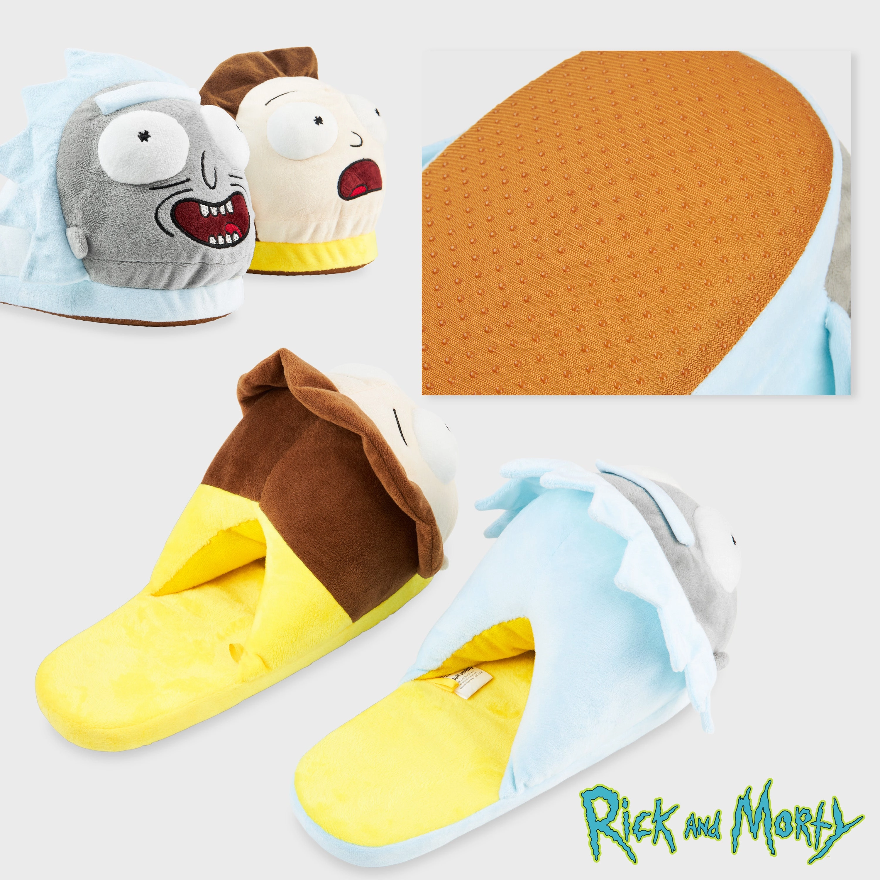 Infant Christmas Slippers RICK AND MORTY Men's Slippers - 3D Plush Warm Indoor House Shoes Men Teenagers Size 5-10 Non Slip Sole - Gifts for Him
