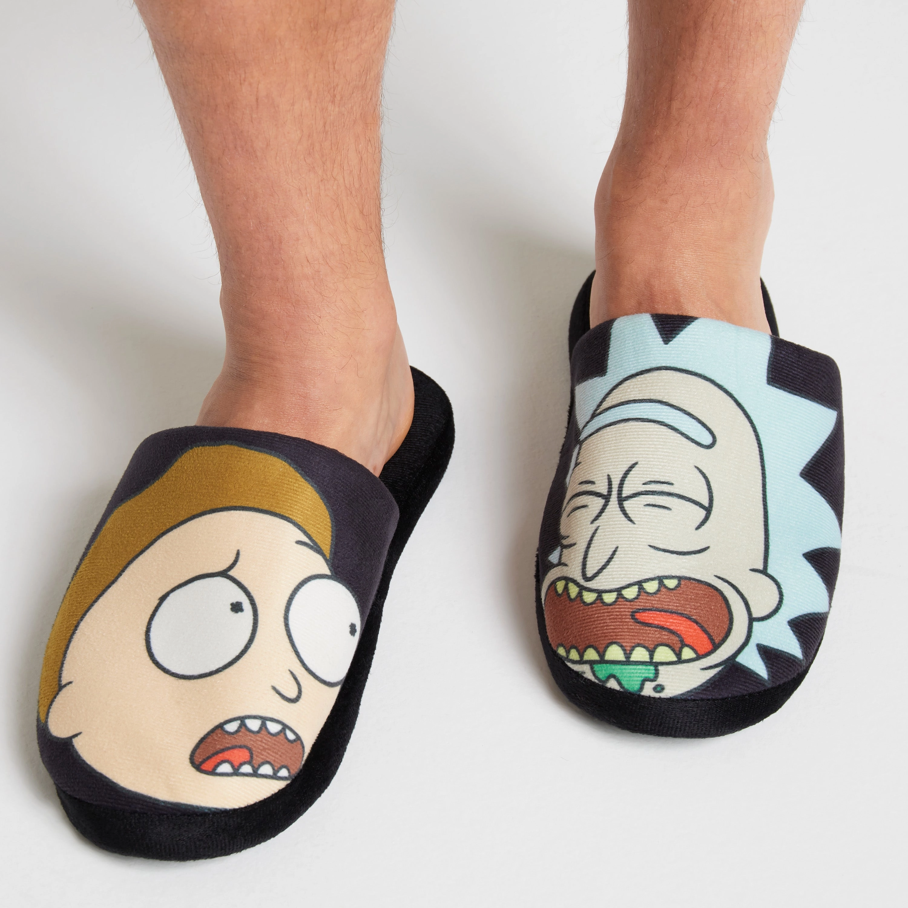 Rose Slides RICK AND MORTY Men's Slippers - Indoor House Shoes