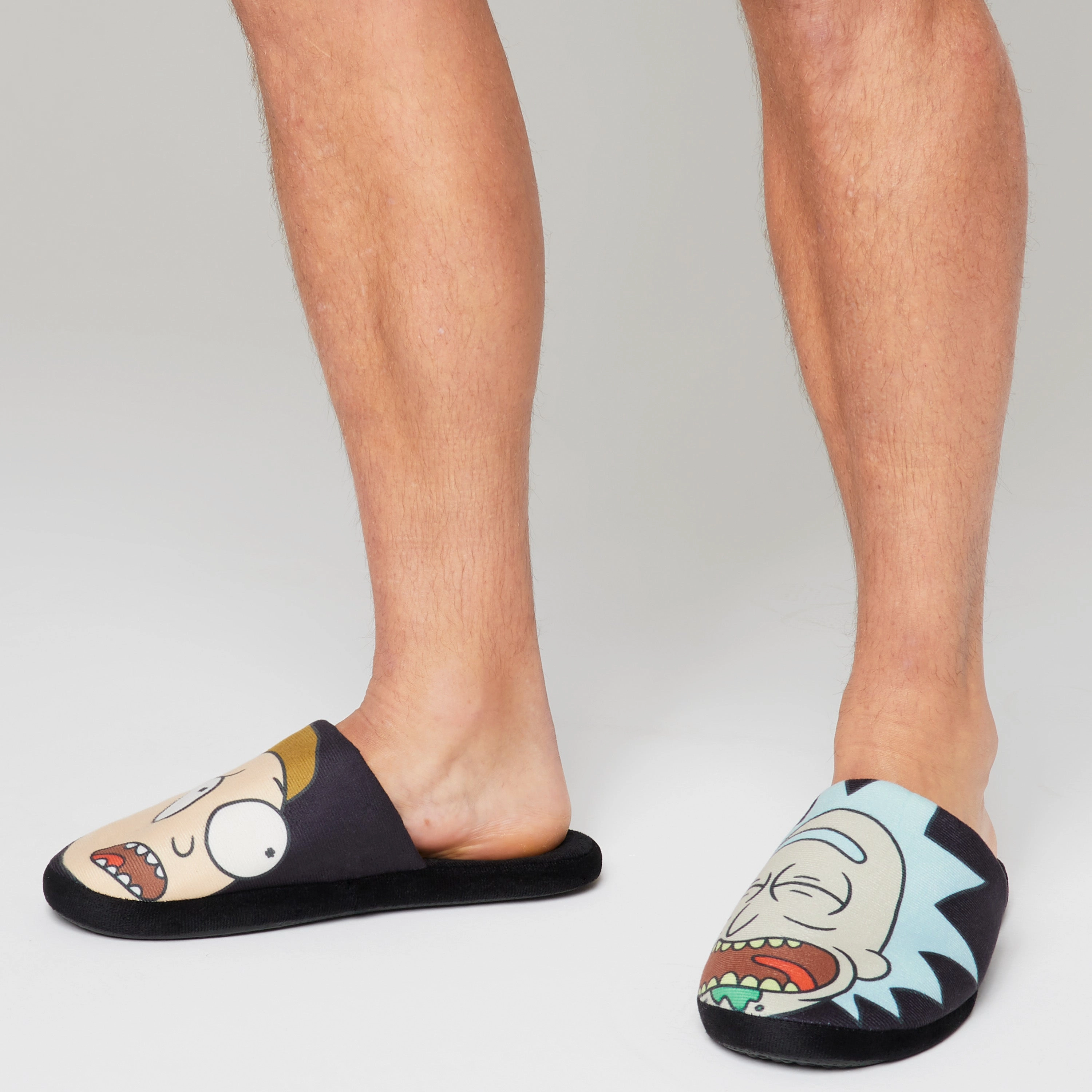 RICK AND MORTY Men's Slippers - Indoor House Shoes Slippers Star