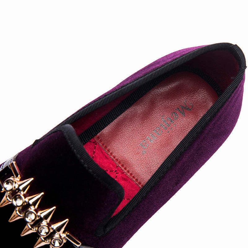 Maternity Flat Shoes Rivet Buckle Strap Detail Men Flat Loafers Shoes