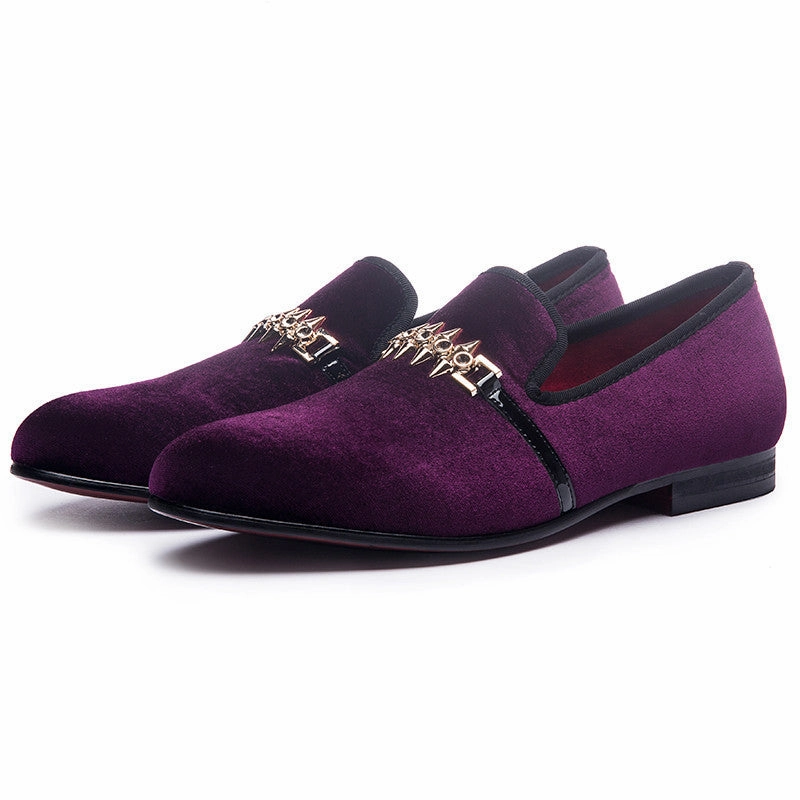 Jelly Flat Shoes Rivet Buckle Strap Detail Men Flat Loafers Shoes