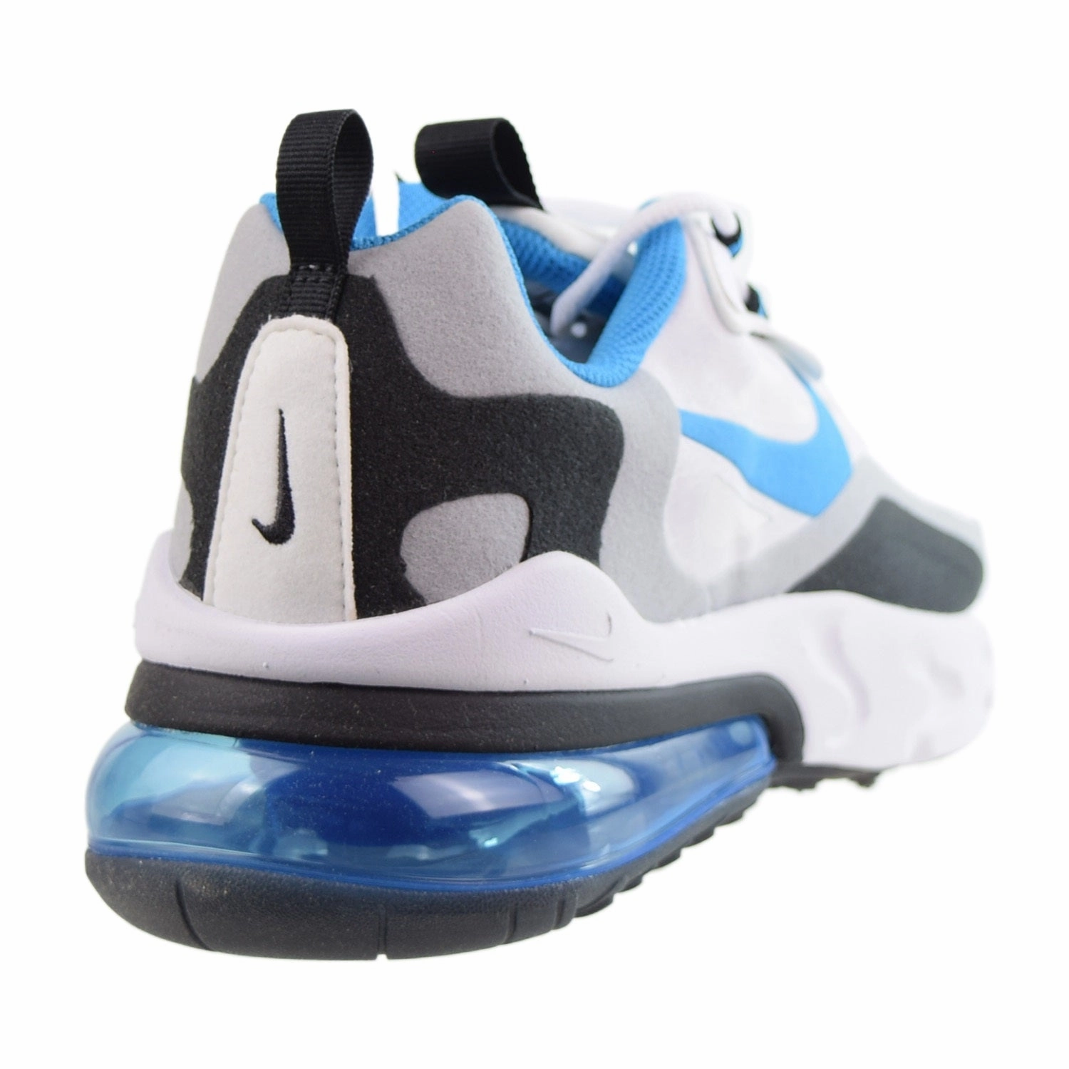 Nike Air Max 270 React (GS) Big Kids' Shoes White-Laser Blue Asics Gel Noosa Tri 8 Running Shoe