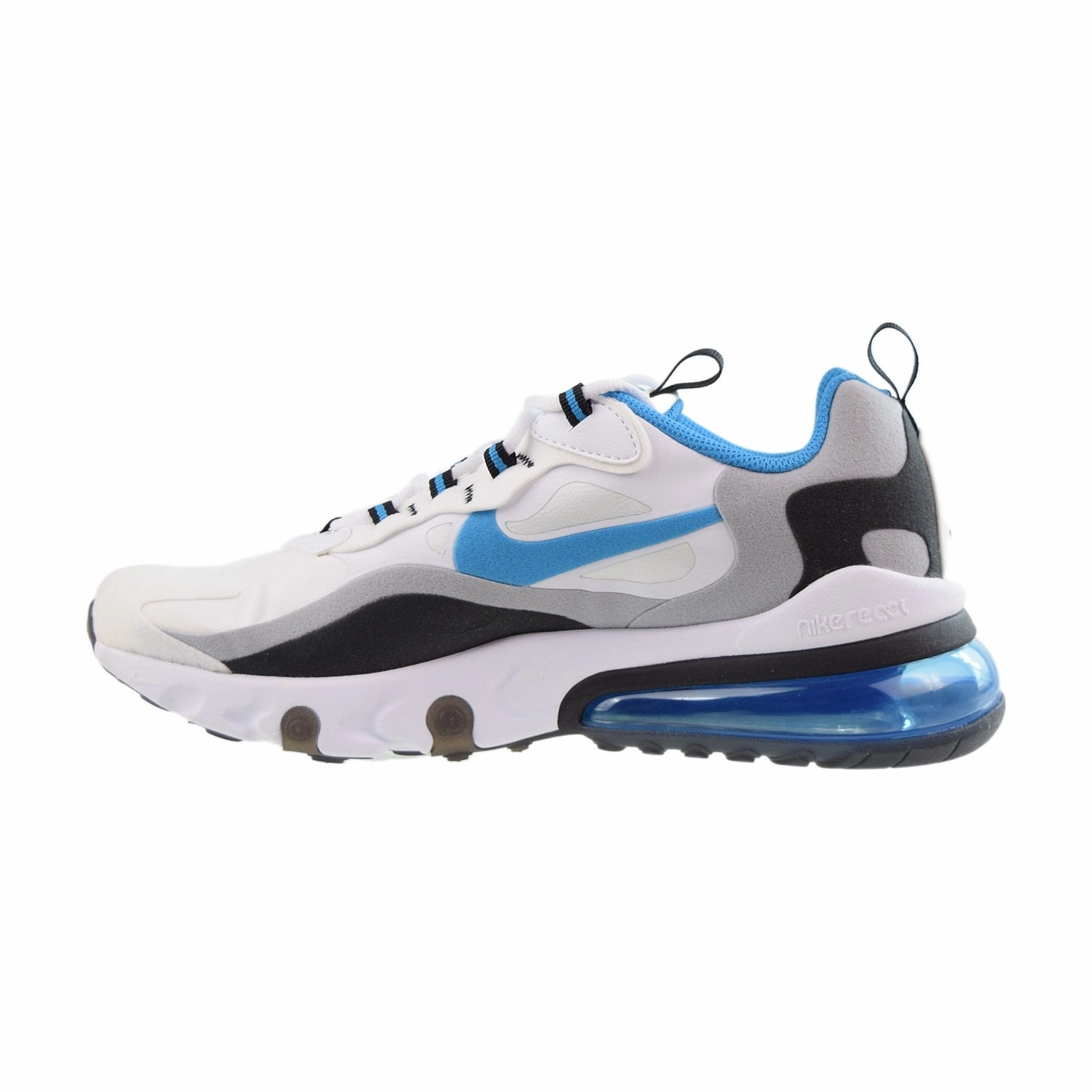 Nike Air Max 270 React (GS) Big Kids' Shoes White-Laser Blue Asics Japan Wrestling Shoes Ex-eo Twr900