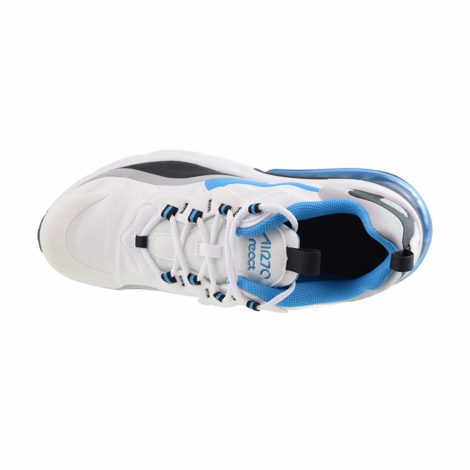 Nike Air Max 270 React (GS) Big Kids' Shoes White-Laser Blue Dave Schultz Asics Wrestling Shoes