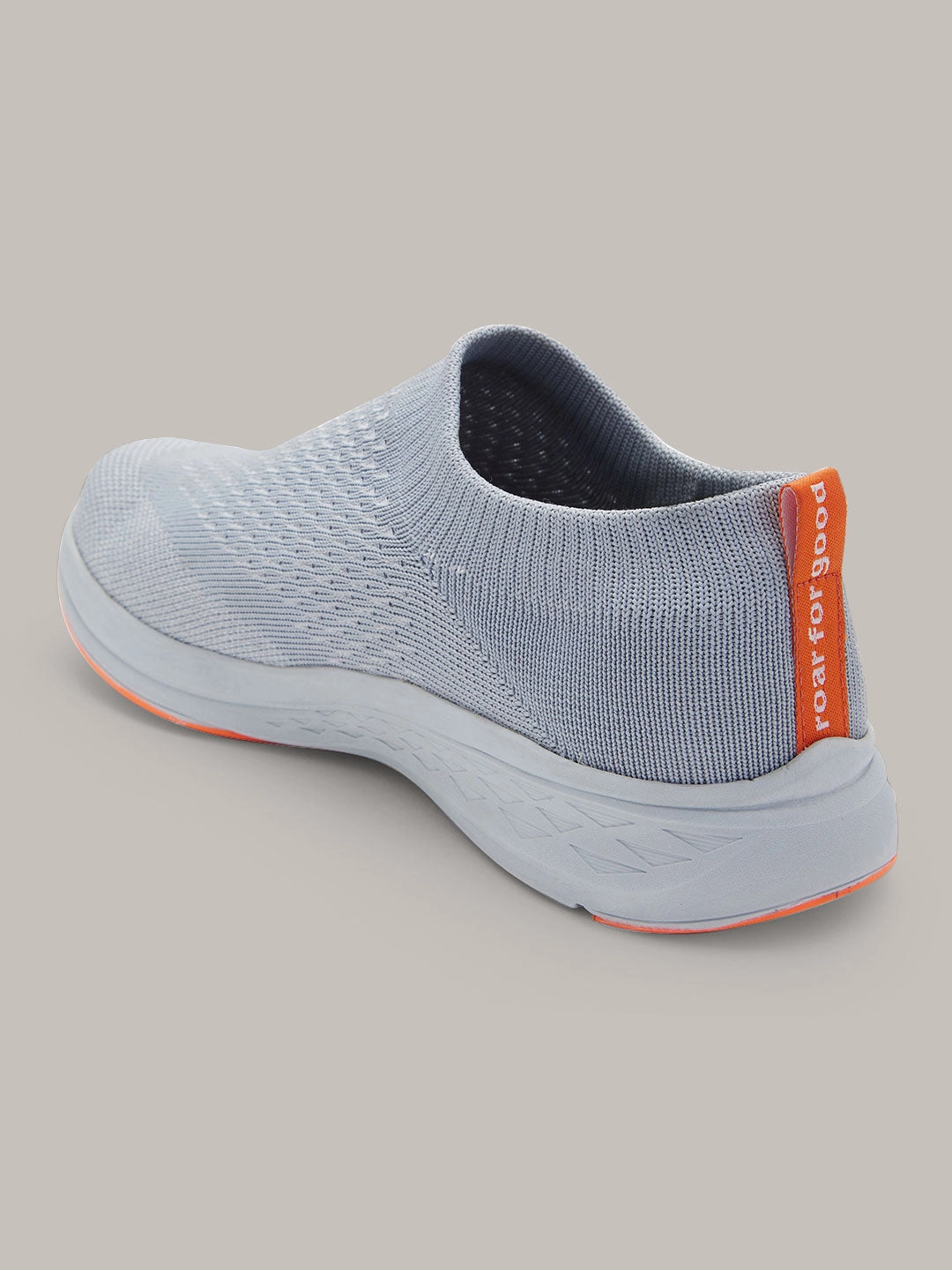Roar For Good Grey Slip on Shoes for Men | Soft Cushion Insole, Slip-Resistance, Dynamic Feet Support & Arch Support | Made from recycled PET bottles Casually