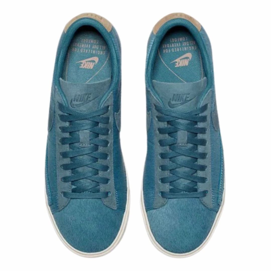 Retro Asics Wrestling Shoes Nike - Women's Blazer Low LX 'Fashion Week' - Smokey Blue / Smokey Blue / Sail