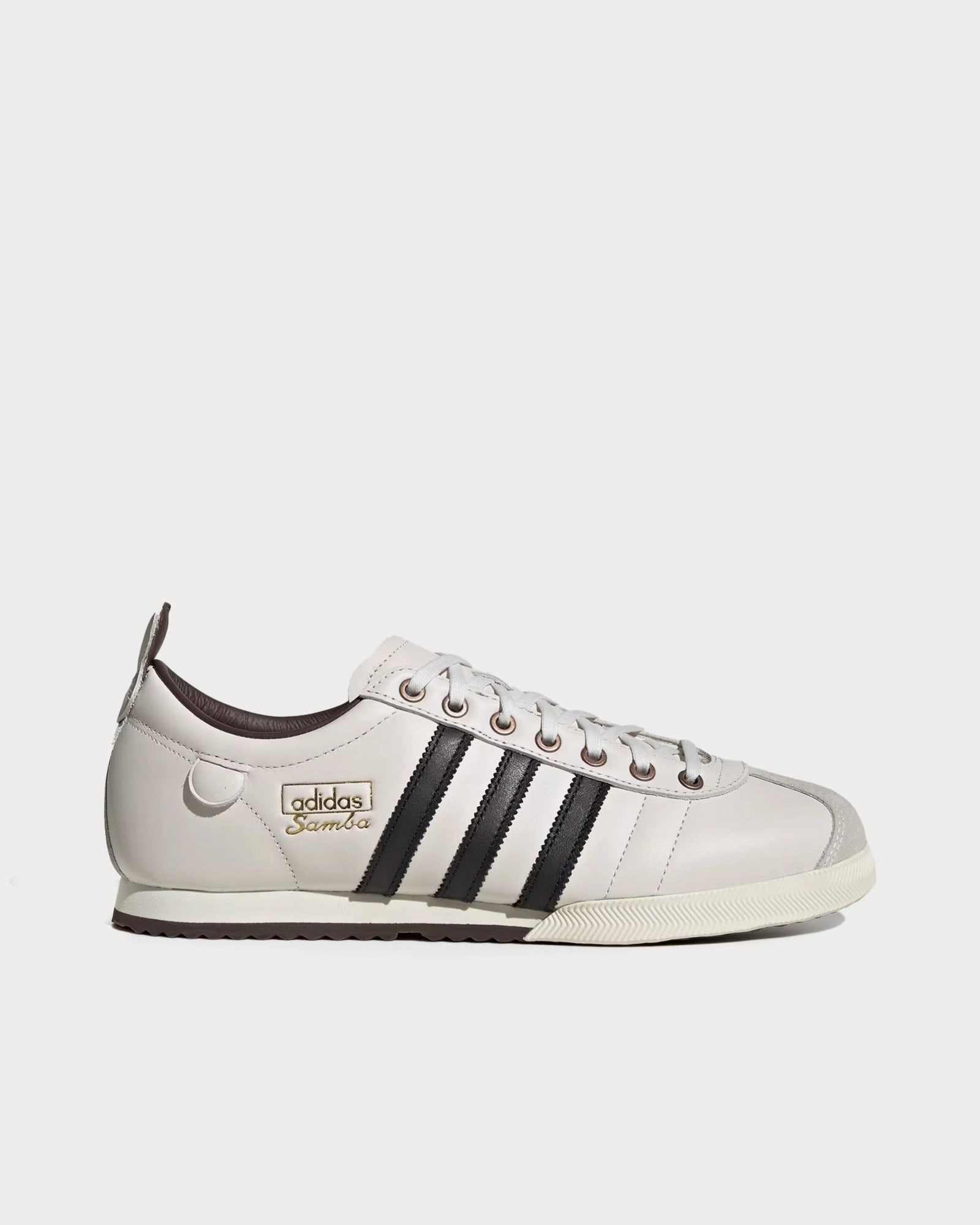 Adidas Lite Racer Adapt 7.0 Wide Shoes Samba 62 Cloud White / Core Black / Brown Low Top Sneakers