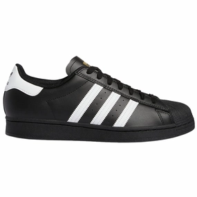 Adidas Retro Shoes Adidas Superstar ADV - Black/Black/White Leather