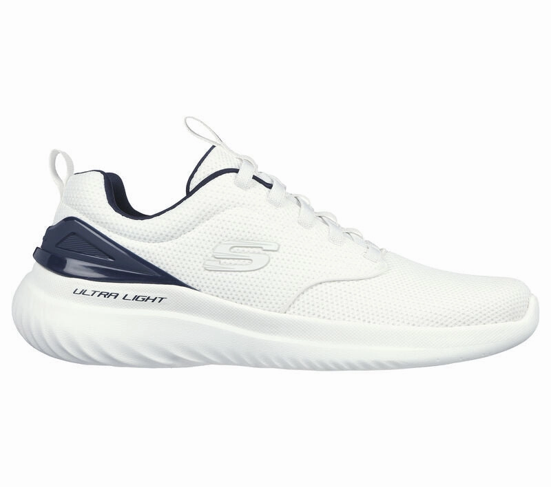 Track Run Shoes Skechers MEN'S Bounder 2.0 - Howlite #232675 WHT/Navy