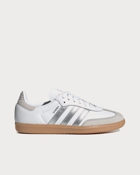 Harry Styles Adidas Shoes Samba OG Cloud White / Silver Metallic / Grey One Low Top Sneakers