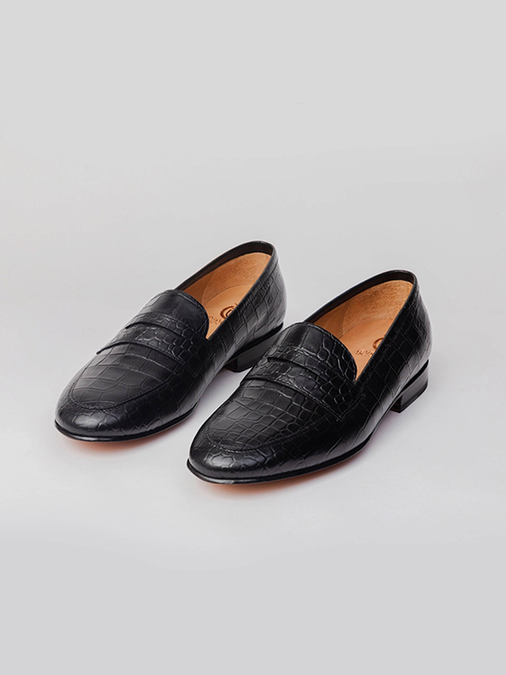 Venetian Loafers Tuxedo San Penny Loafer - Black