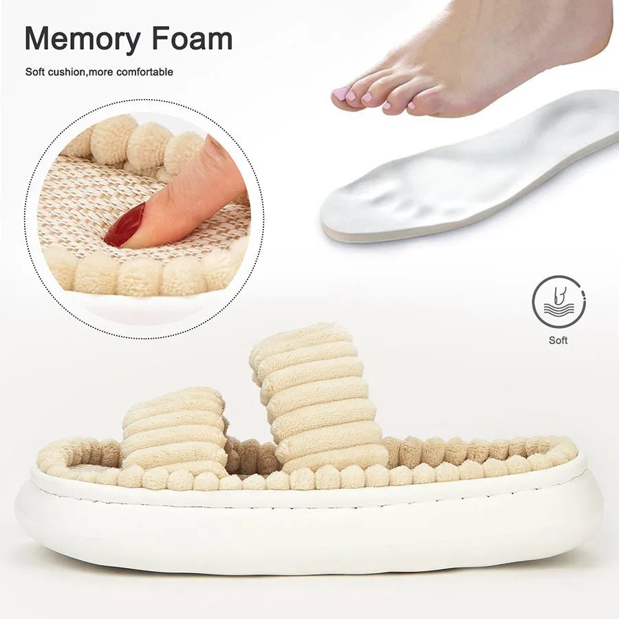 Sandals Slides Shoes Womens with Double Strap Vrst Slides