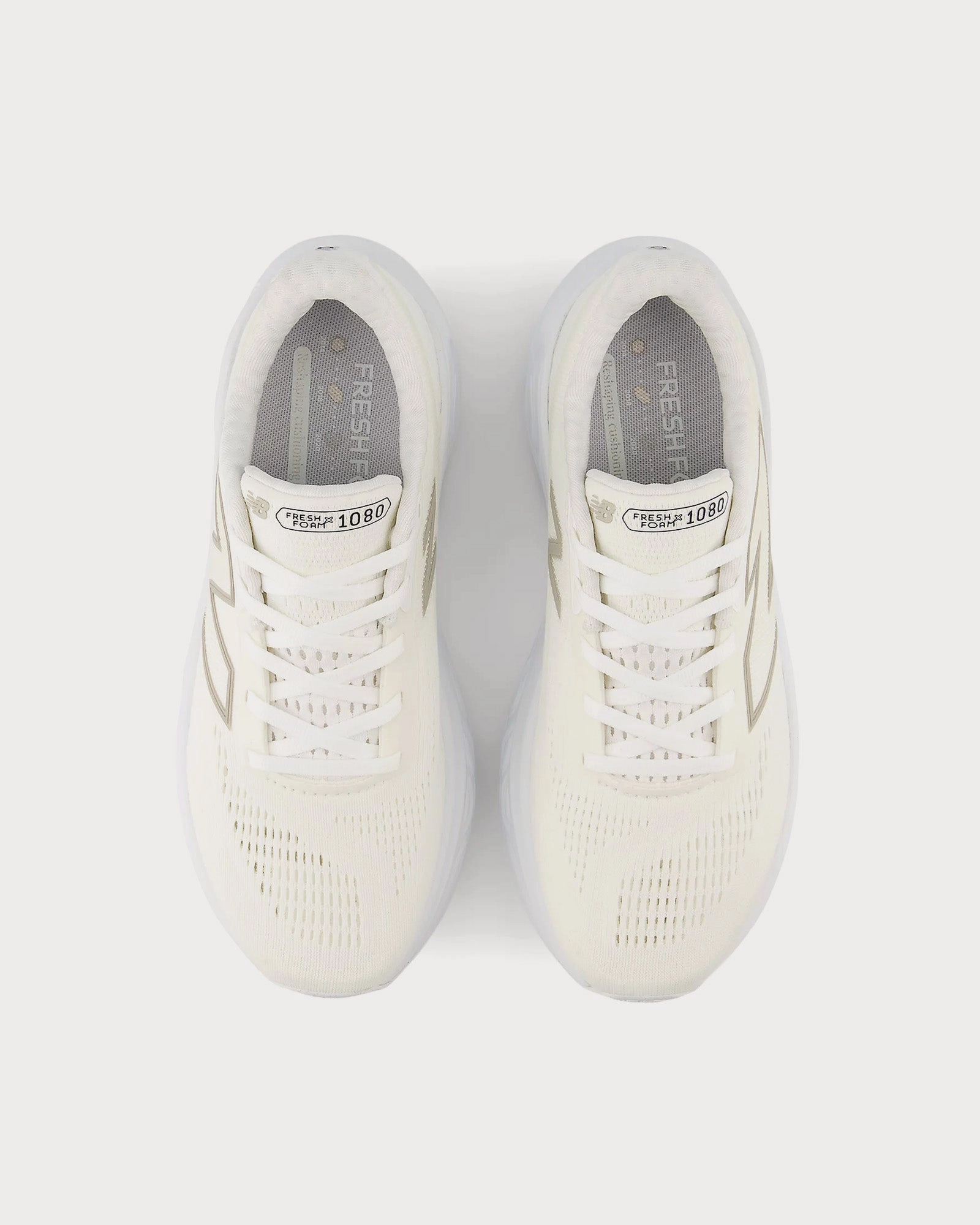 New Balance Fuelcell Supercomp Trainer Fresh Foam X 1080v14 White / Light Gold Metallic / Sea Salt Running Shoes