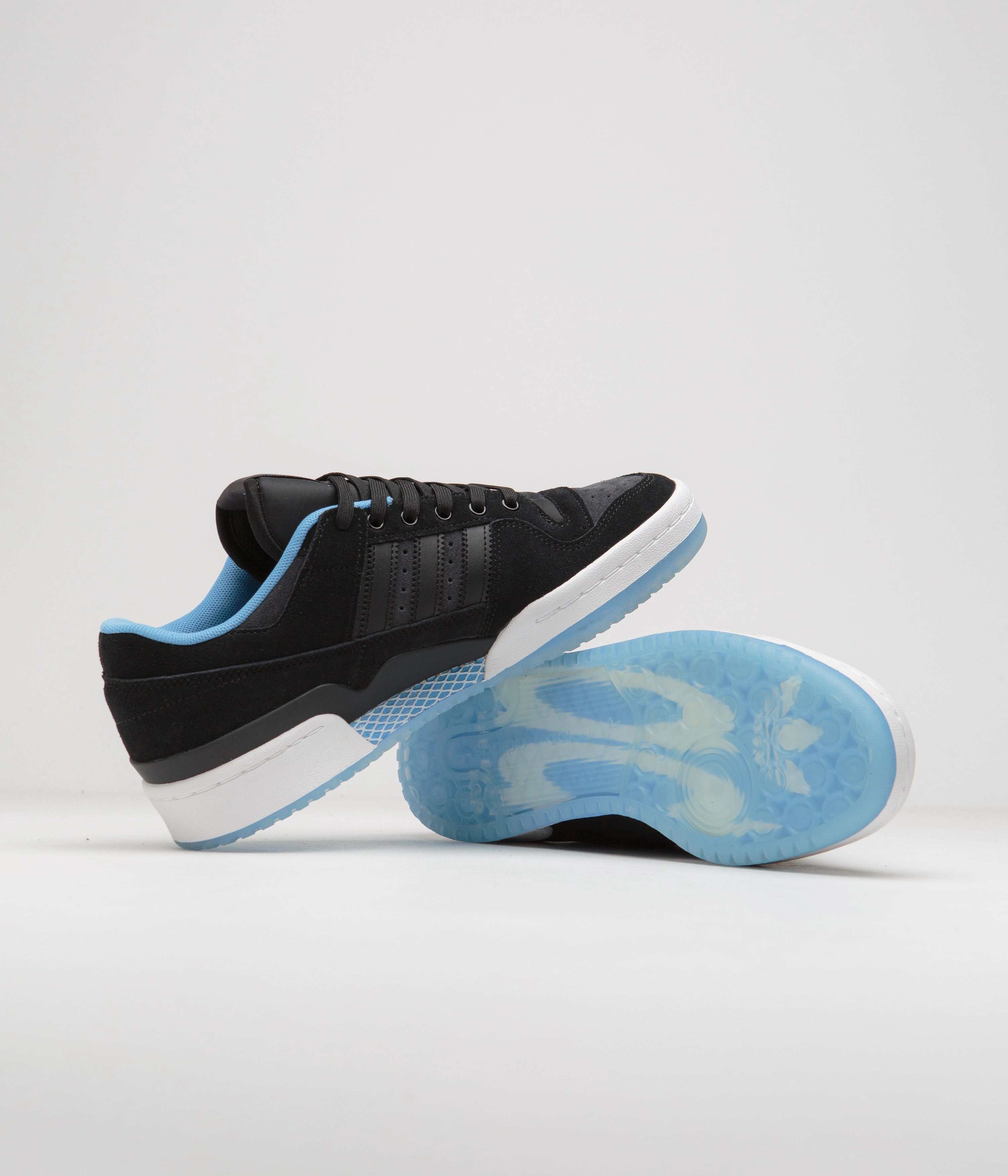 Adidas Forum 84 Low ADV Shoes - Core Black / Blue Burst / Carbon Adidas Shoe Size Chart Cm
