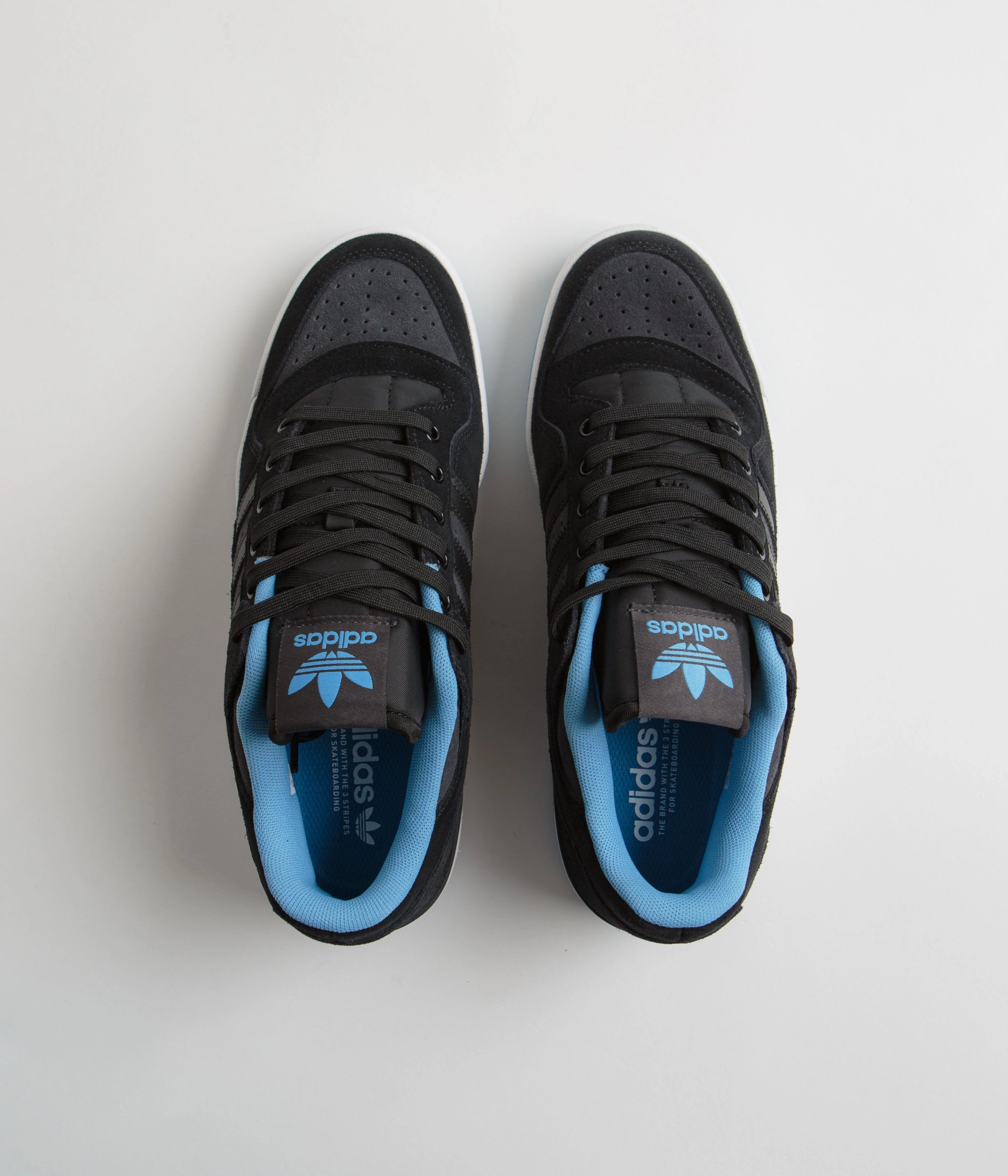 Adidas Forum 84 Low ADV Shoes - Core Black / Blue Burst / Carbon Adidas Rider Shoes
