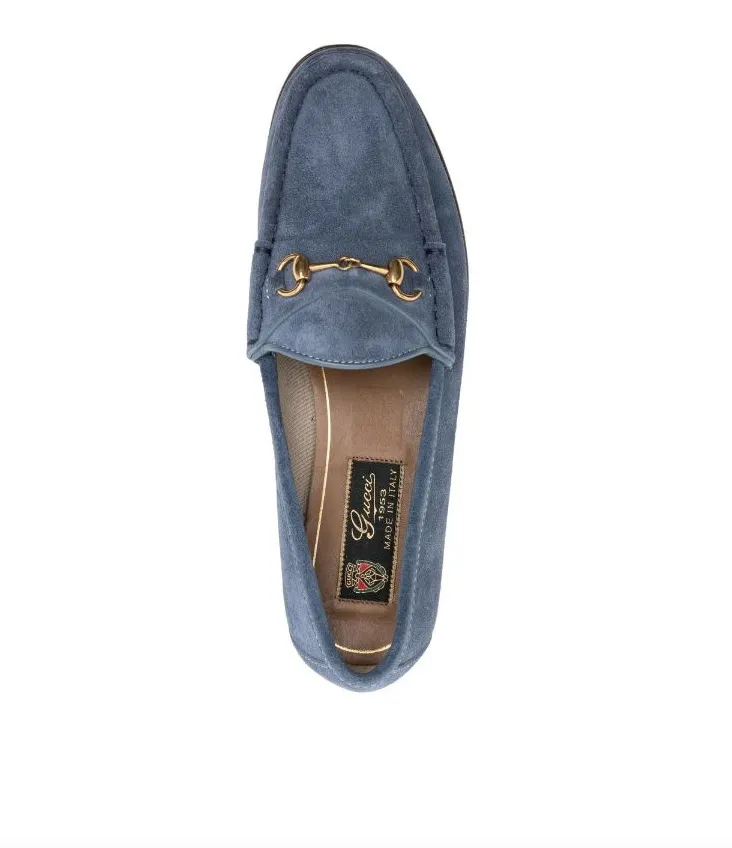 Quince Loafers Gucci Light blue suede anniversary 1953 loafers