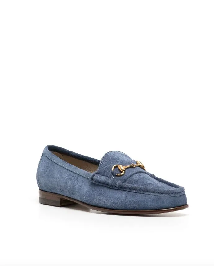 J Crew Loafers Gucci Light blue suede anniversary 1953 loafers