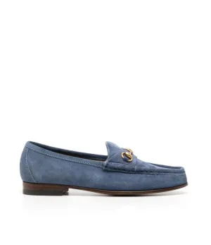 Gucci Light blue suede anniversary 1953 loafers Lug Sole Loafers