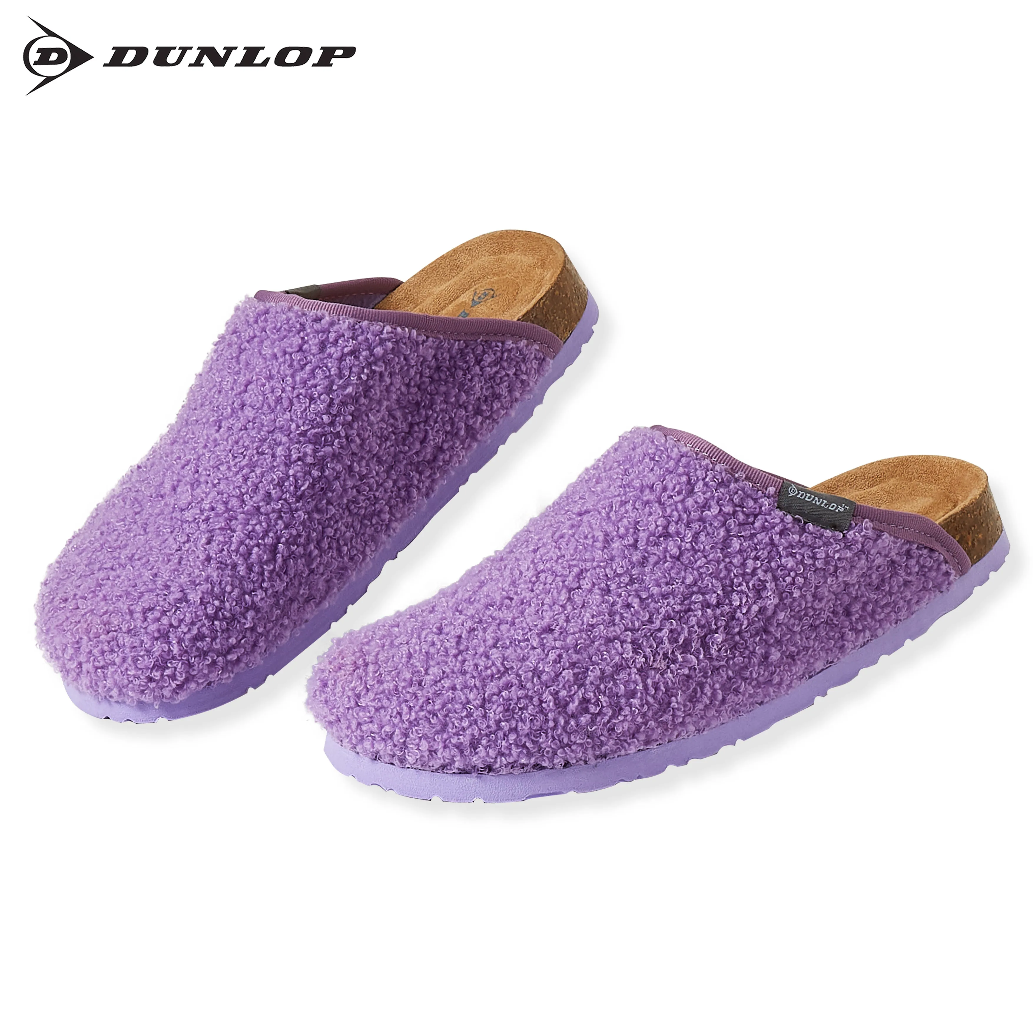 Garden Slippers DUNLOP Slippers Warm Fuzzy Slip On Clog Slippers Comfy Mule House Shoes - Womens
