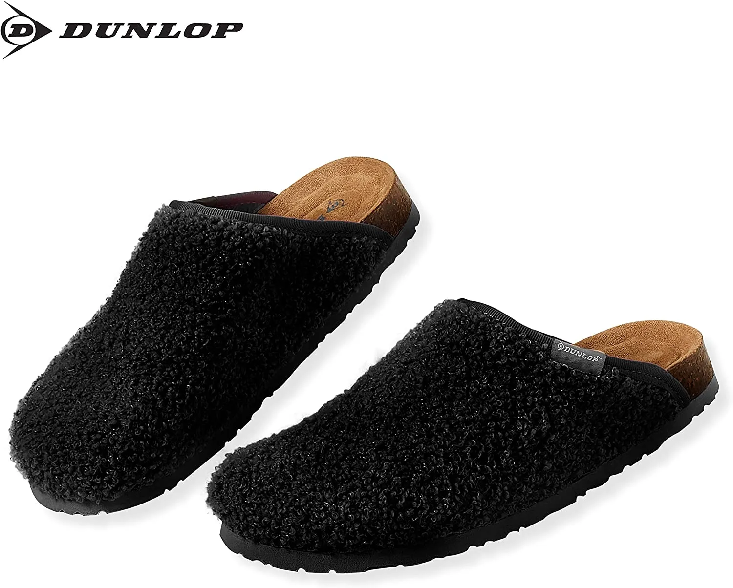 Explorer Slippers DUNLOP Slippers Warm Fuzzy Slip On Clog Slippers Comfy Mule House Shoes - Womens