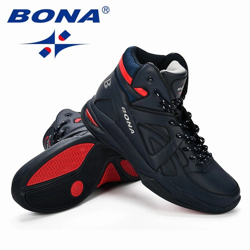 Flat Nude Shoes BONA Men Basketball Shoes Cow Split Men Shoes Outdoor