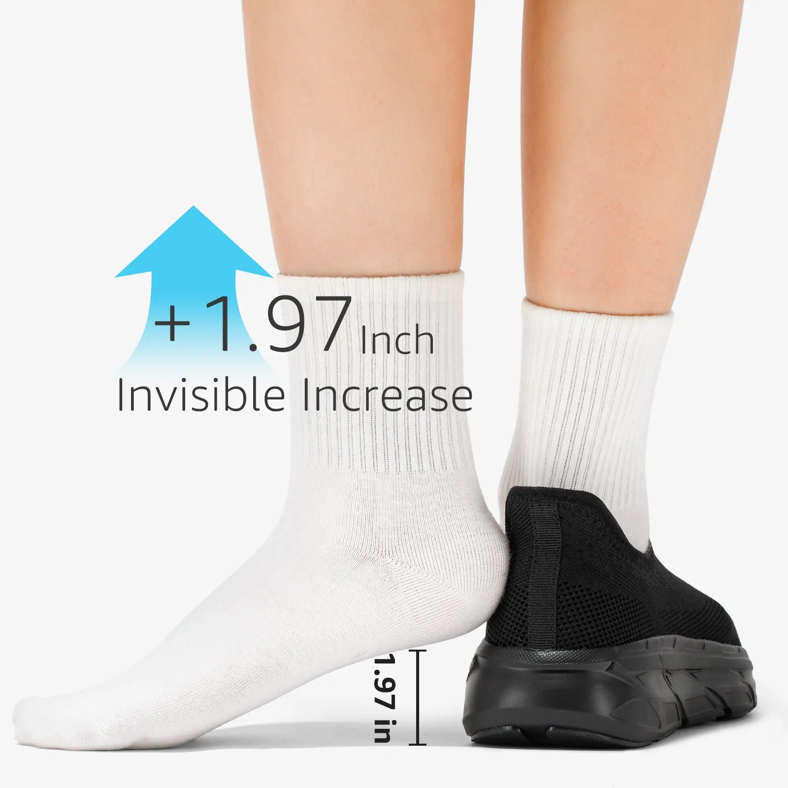 STQ Maternity Walking Shoes Womens Slip on Sneaker Weightlifting Sneakers