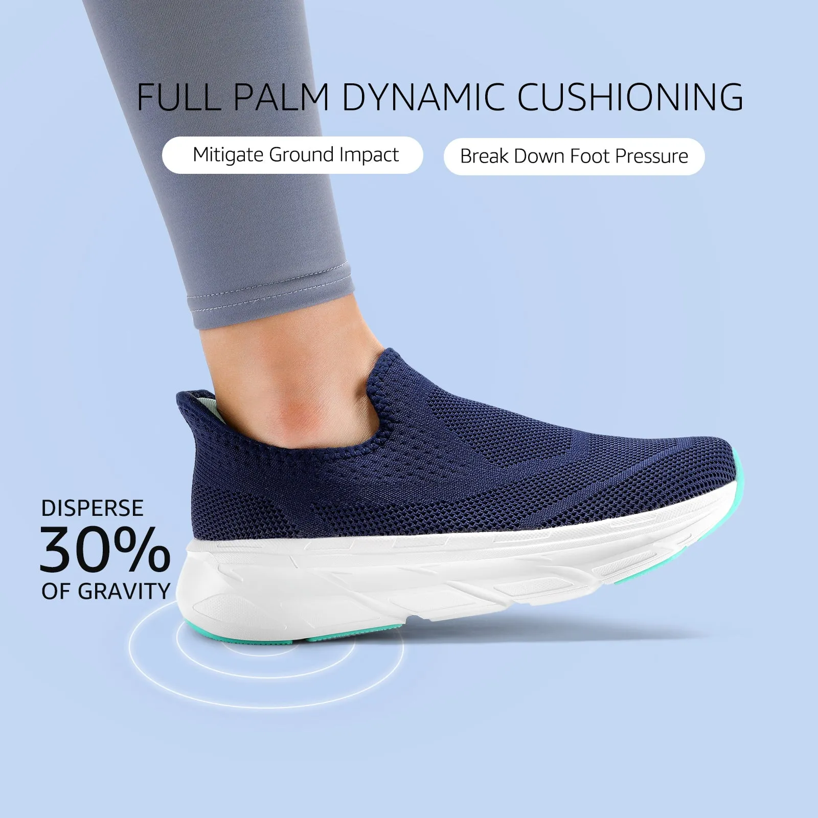 Elegant Sneakers STQ Maternity Walking Shoes Womens Slip on Sneaker