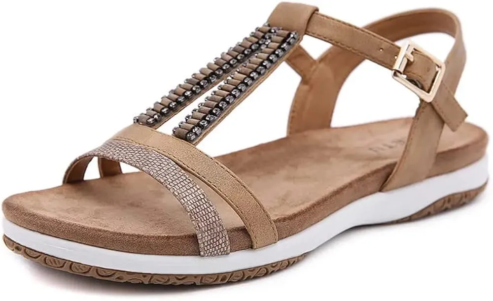 Shoes Women Sandals Flat Non-slip Summer Holiday Beach Shoes     3629 Best Wool Slippers