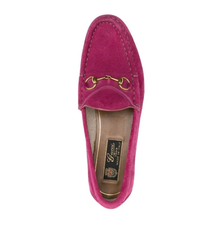 Gucci Deep pink suede anniversary 1953 loafers Loafers Summer Walk