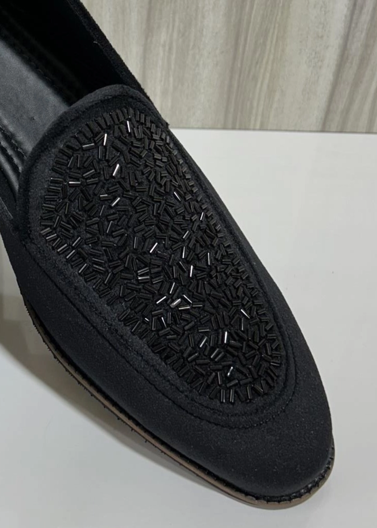 Loafers And Skirts BLACK SUEDE SHOES FOR MEN