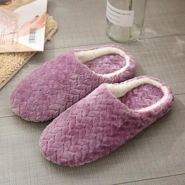 Womens's plush warm house shoes anti-slip wtinter indoor slippers closed toe Pendleton Slippers