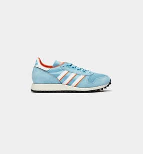 Adidas Wide Running Shoes Silverbirch Spzl Mens Lifestyle Shoe - Clear Blue/Cloud White/Orange