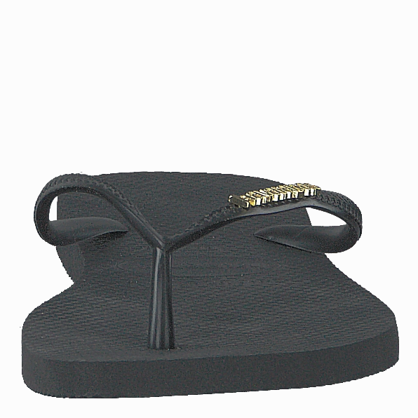 Flip Flop Nails Slim Logo Metallic Black