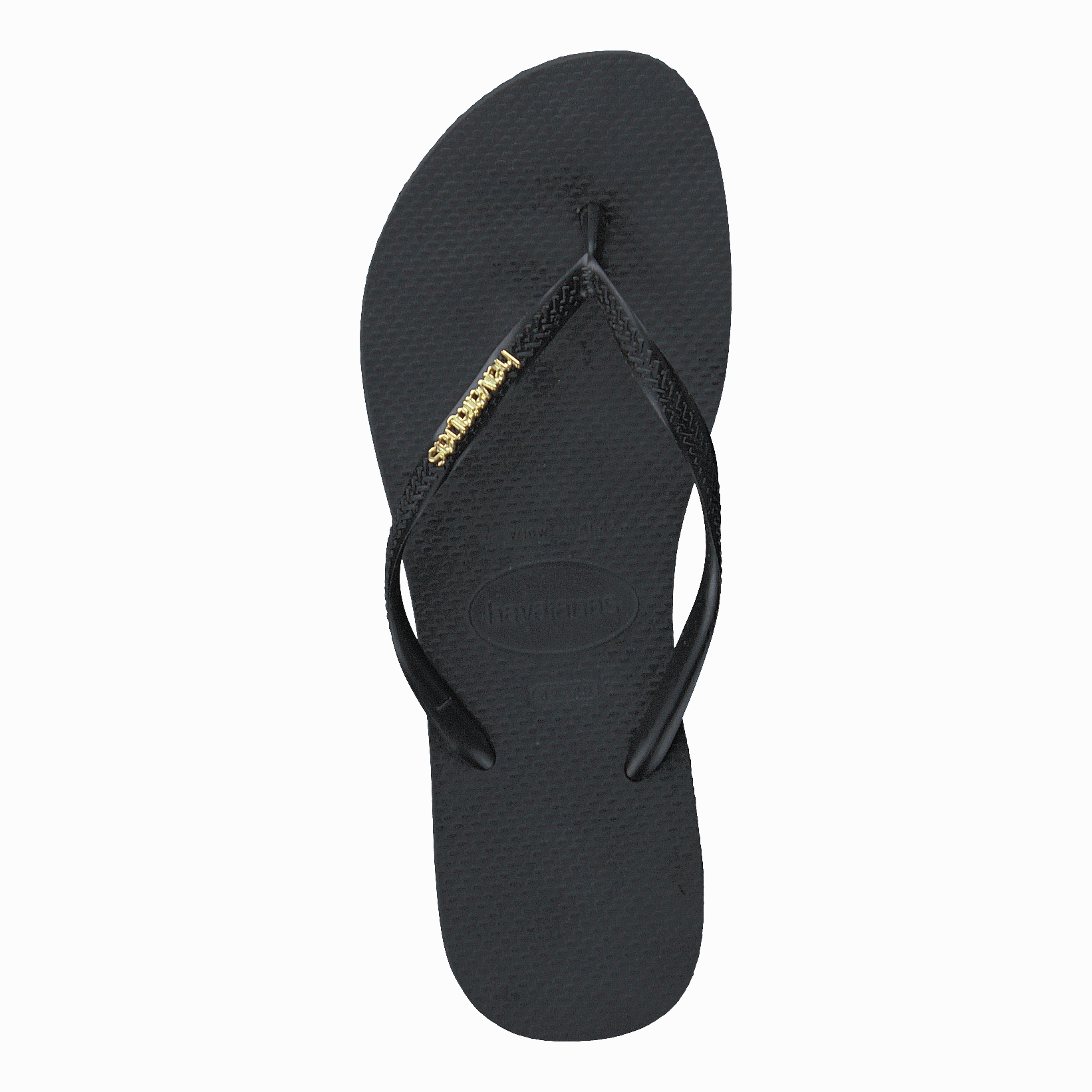 Flip Flops Ultra Comfort Slim Logo Metallic Black