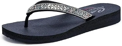 Skechers Women's Meditation-Lotus Bae Flip-Flop Hacienda Flip Flops