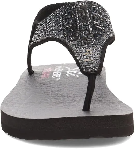 Soft Wedge Flip Flops Skechers Women's Meditation Sweet Rock