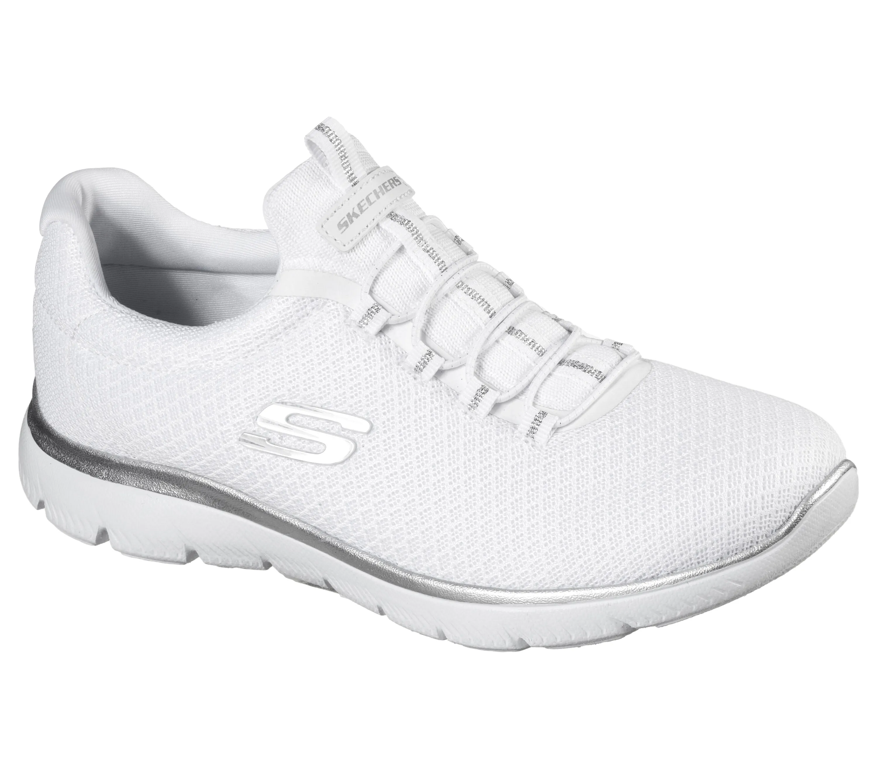 Skechers Women's Summits Cool Classic Sneaker Best Sneakers For Walking All Day