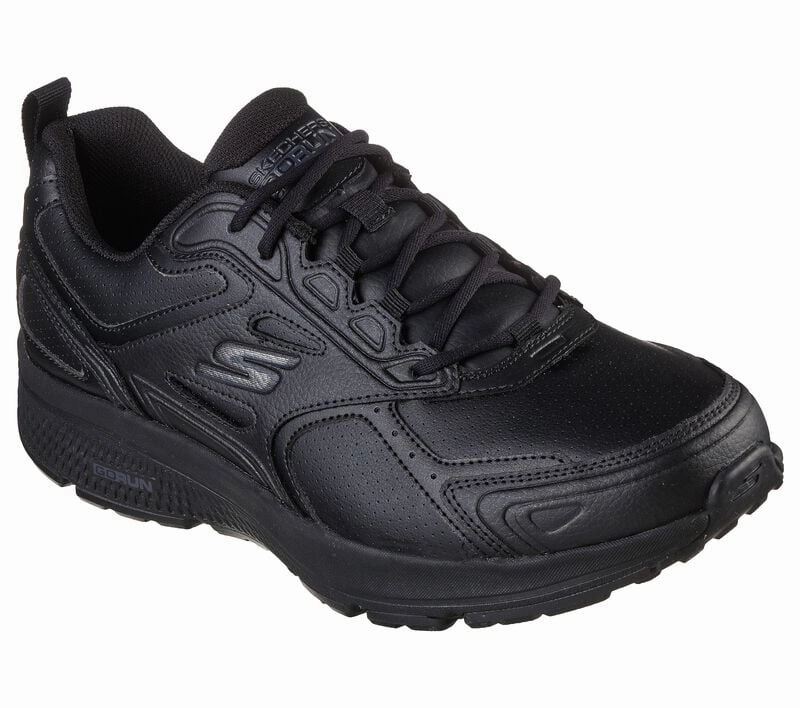 Best Running Shoe For Overweight Skechers GO RUN Consistent - Up Time #:220085 Black Leather