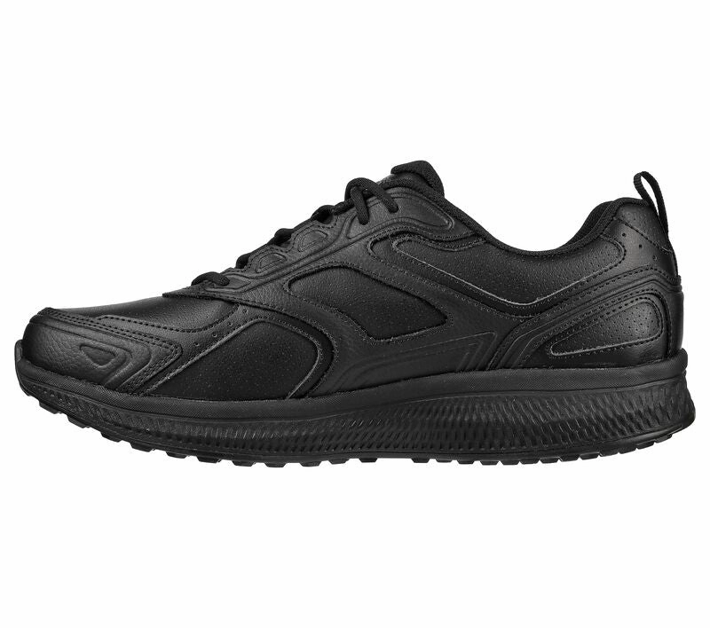 Best Rated Shoes For Running Skechers GO RUN Consistent - Up Time #:220085 Black Leather