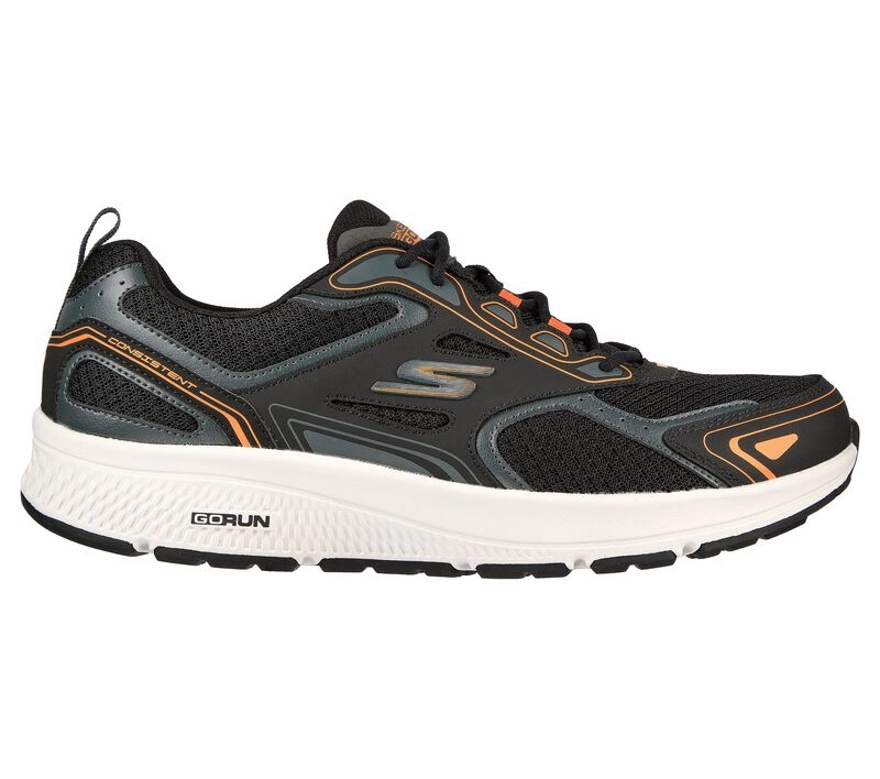 Best Best Running Shoes Skechers Men GOrun Consistent 220034 (Black/Orange)