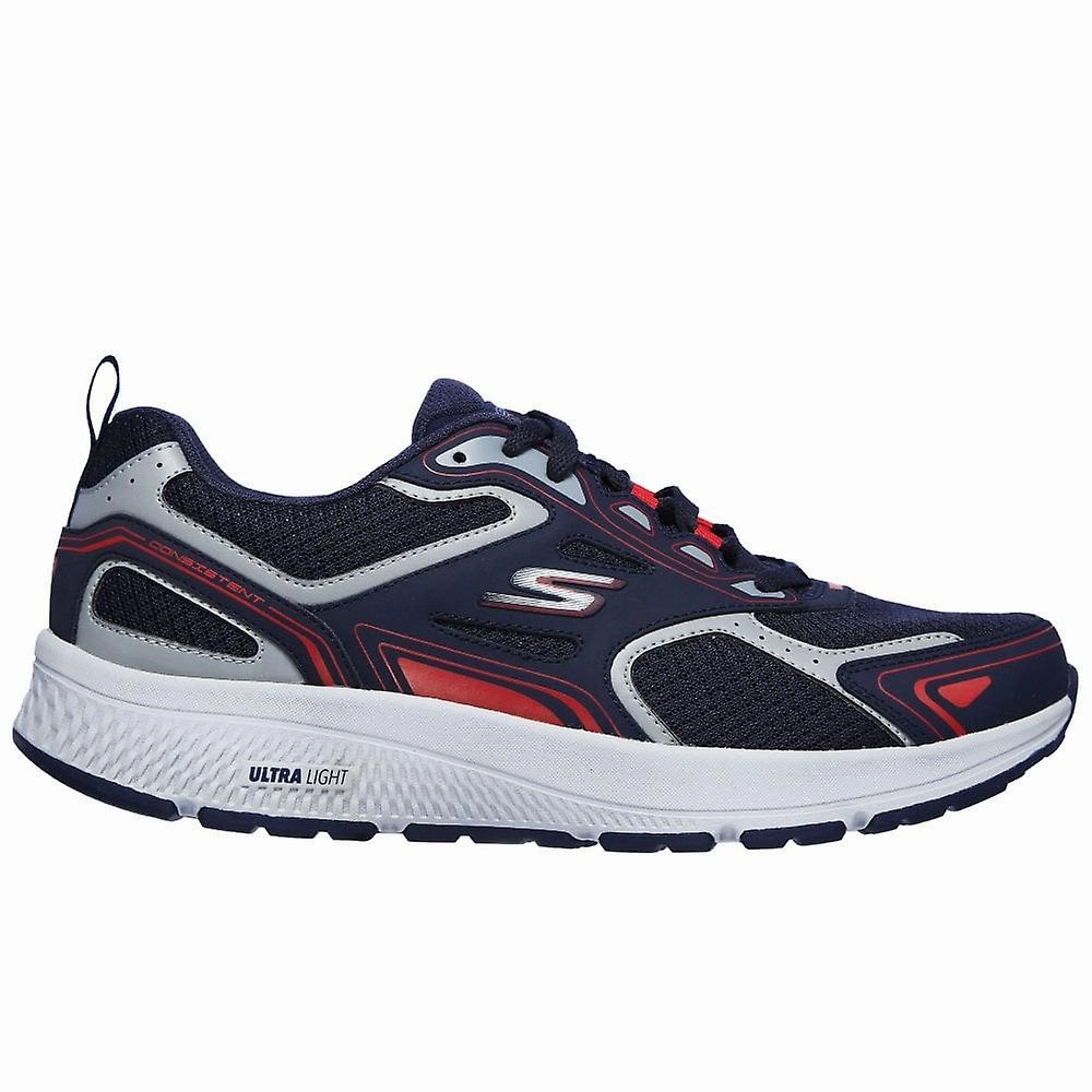 Fresh Foam Roav Running Shoes Skechers Men GOrun Consistent 220034 (Navy/Red)