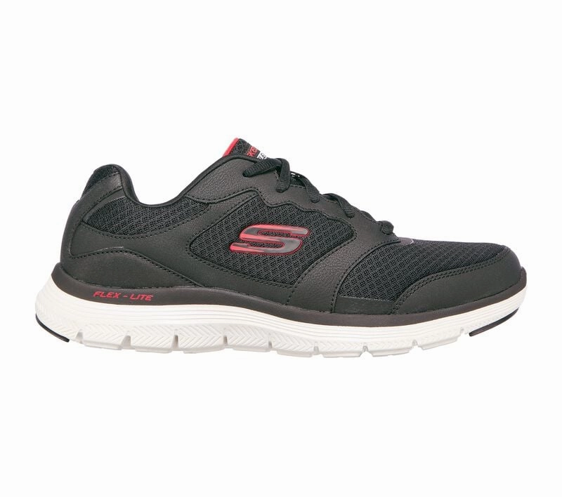 SKECHERS MEN'S FLEX ADVANTAGE 4.0 #232225 BKRD Water Resistant Trail Running Shoes