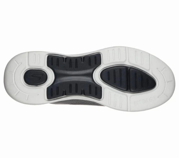 Skechers Men's GO WALK ARCH FIT IDYLLIC - 216116 Extra Wide Fit Grey/Navy Running Shoes Fitting Guide