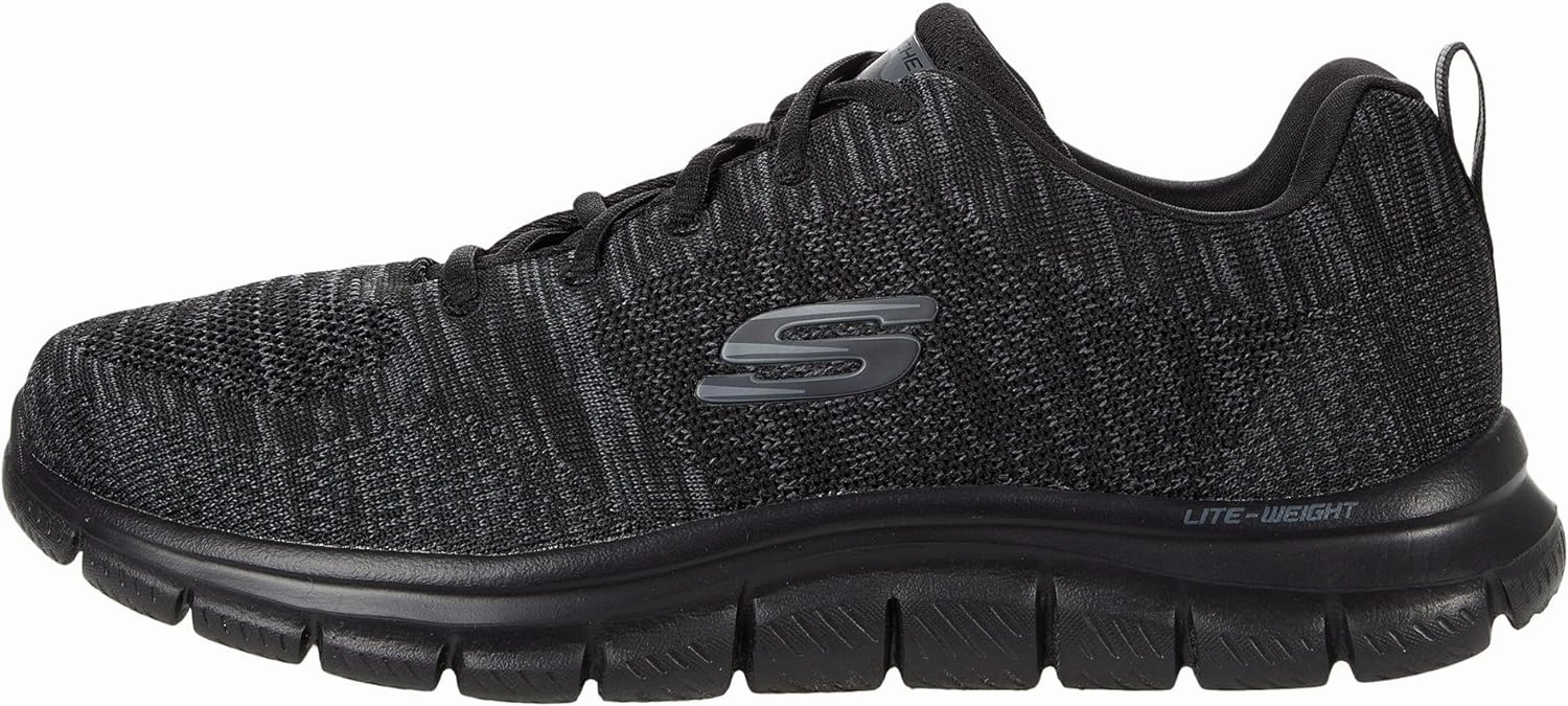 Skechers Men's Skechers Mens Track Front Runner Lace up Sneaker Slip On Walking Sneakers