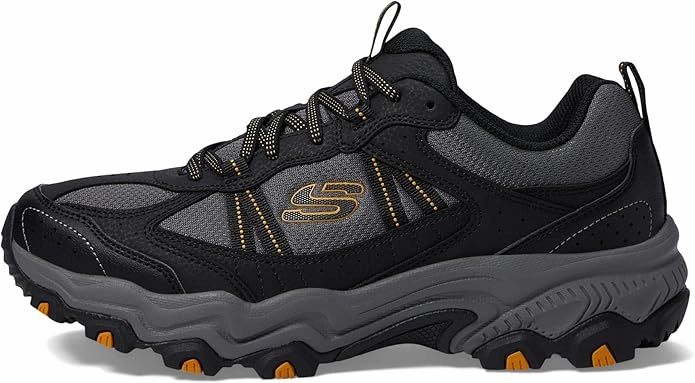 Cute Running Sneakers Skechers Men's Stamina at Upper Stitch Sneaker Black/Charcoal