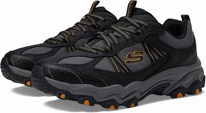 Skechers Men's Stamina at Upper Stitch Sneaker Black/Charcoal Valentine Sneakers 2025