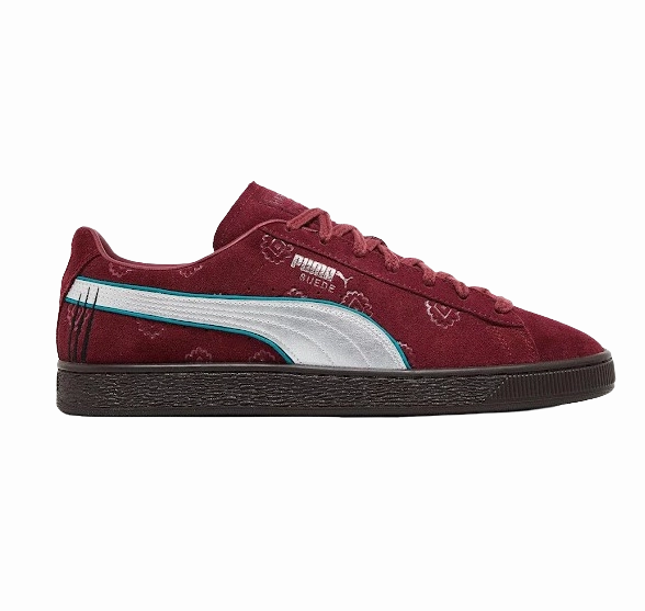 Puma Men's One Piece Suede Shanks Shoes - Burgundy Puma Amg Petronas Shoes
