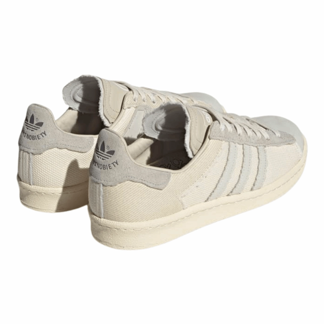 Adidas - Men's Highsnobiety x Campus 'HIGHArt' - Crystal White / White Tint / Chalk White Adidas Throwstar Shoes