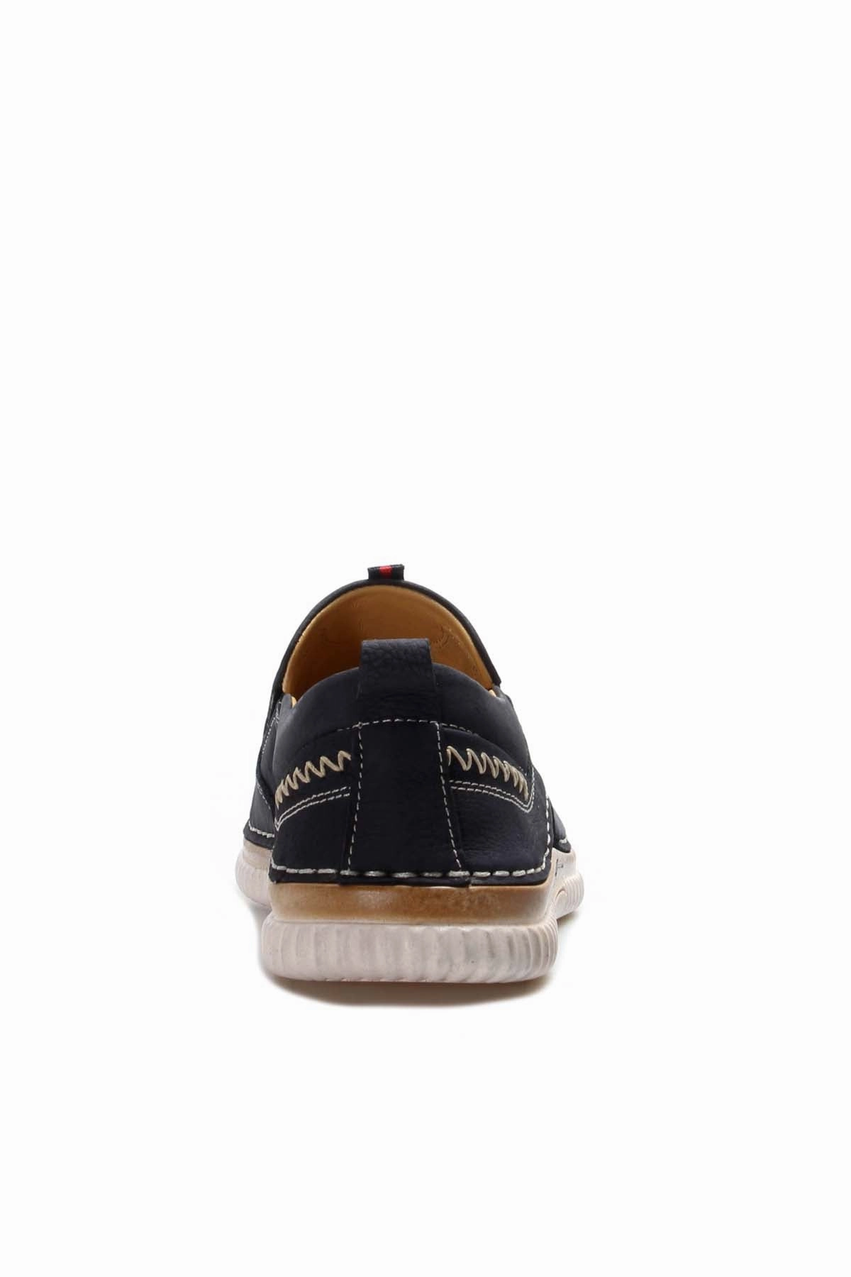 Double Wide Casual Shoes FST Genuine Leather Men's Casual Shoes 662MA45 Navy Nubuck - Belleville
