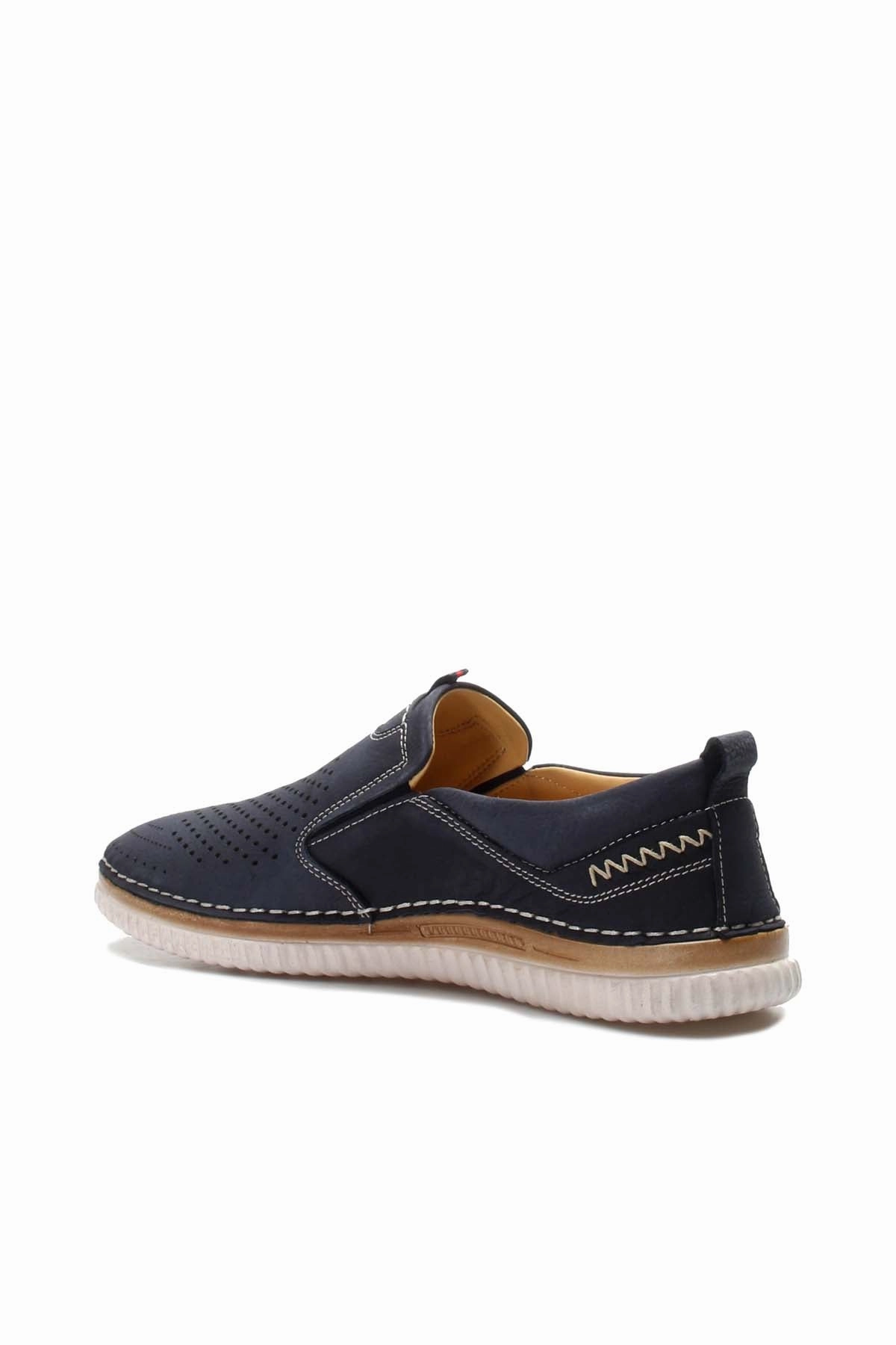 FST Genuine Leather Men's Casual Shoes 662MA45 Navy Nubuck - Belleville Contour Casual Golf Shoes